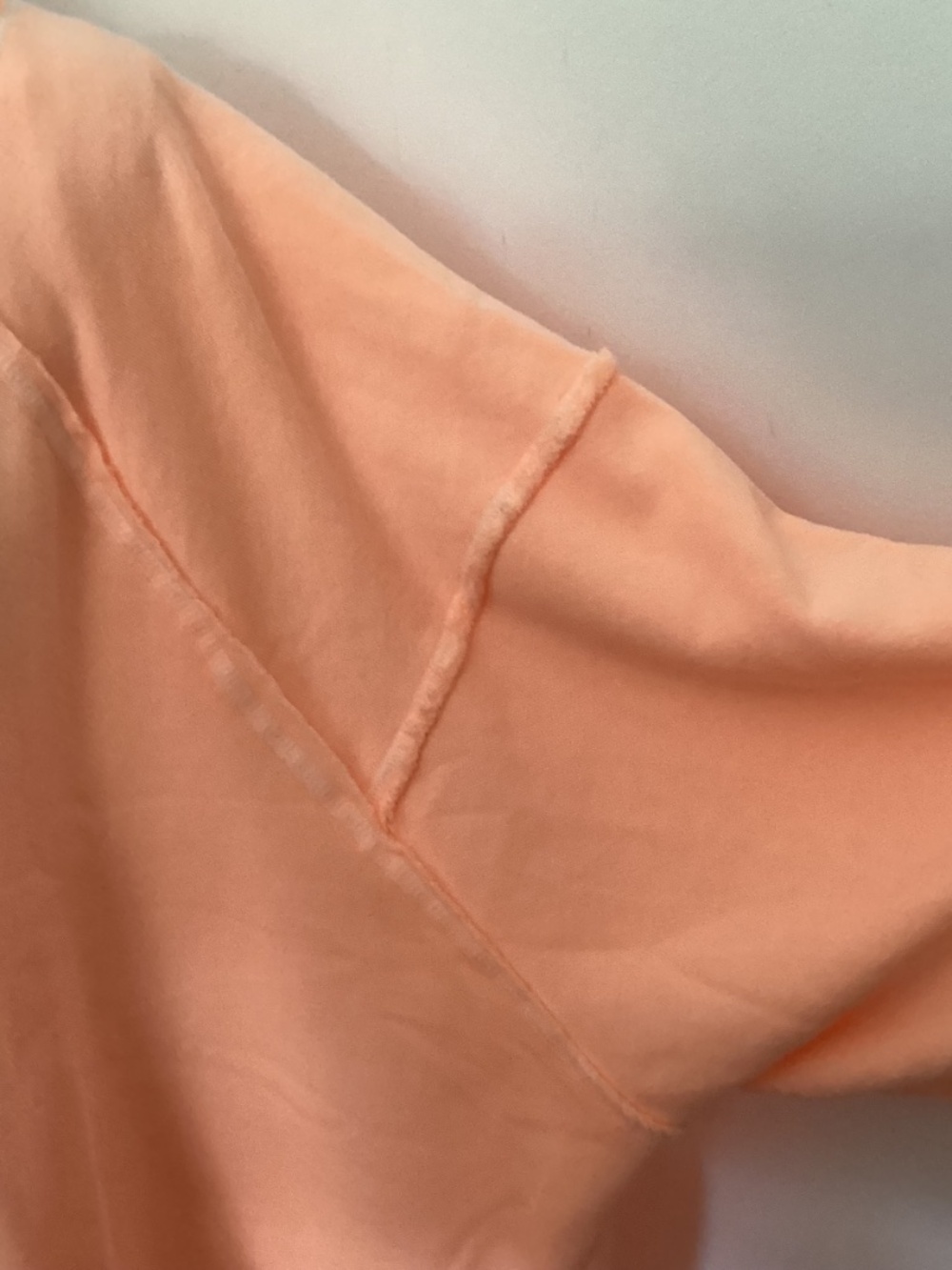 NWT FREE PEOPLE MOVEMENT PASTEL PEACH SWEATSHIRT HIGH LOW SZ MEDIUM - Picture 11 of 16